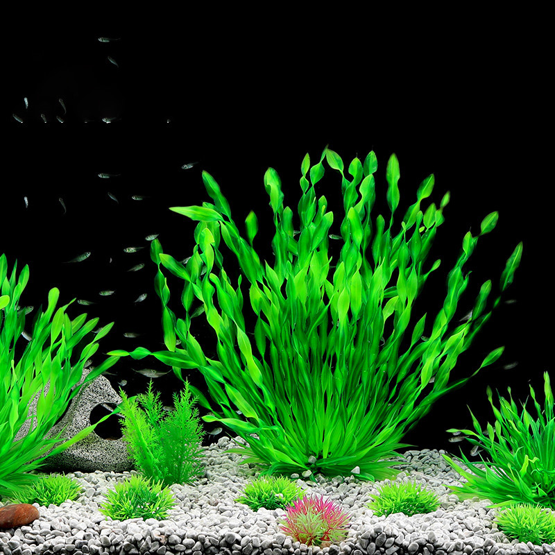 Aquarium Marine Rock - 13/23/32/36/40cm Aquarium Kunstplanten Groen Onderwater Nep