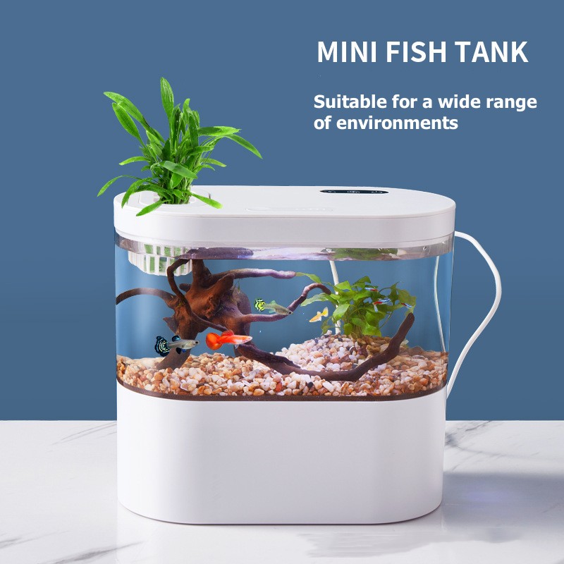 Marine Aquarium Water Change - Mini-desktop aquarium met biochemisch filtersysteem en