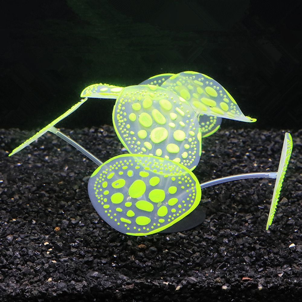 Siliconen lichtgevende planten - Aquarium Marine Rock recensie en prijs