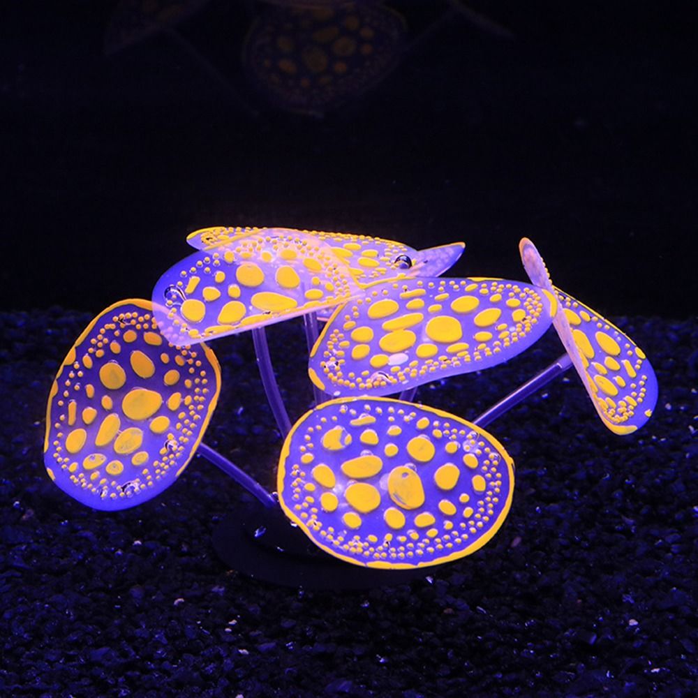 Siliconen lichtgevende planten - Aquarium Marine Rock recensie en prijs